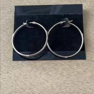 Lucky Brand Silver Hoop Earrings